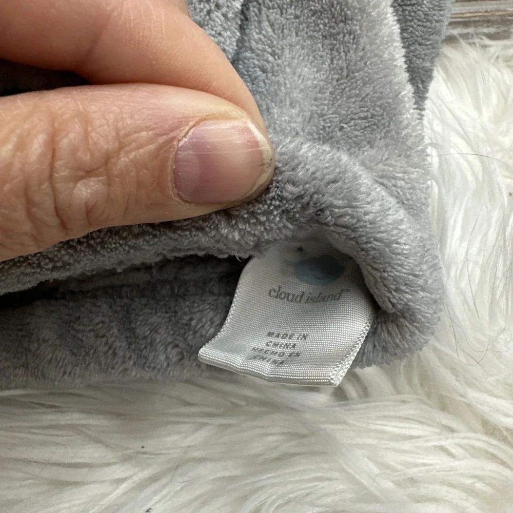 $19 🌙 Cloud Island Gray 2 Elephants Baby Blanket Elephant Target CLEAN